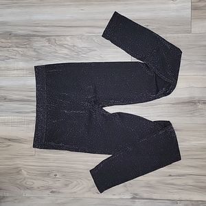 Black Glitter Sparkle Leggings - Medium
